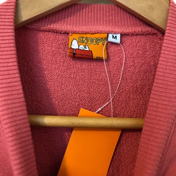 Vintage Snoopy Light Red Sweatshirt - Picture 3 of 4